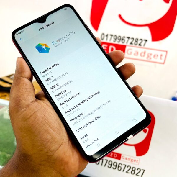 Vivo Y95 - 6200 টাকা